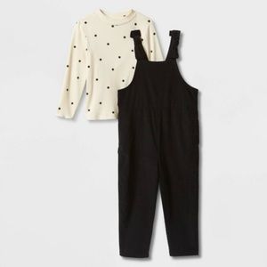 Cat & Jack 2-piece Polka Dot Mock Neck Top with Jumpsuit